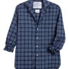 Tops Frank & Eileen | Frank & Eileen Eileen Relaxed Button Up Shirt In Orange, Navy Plaid