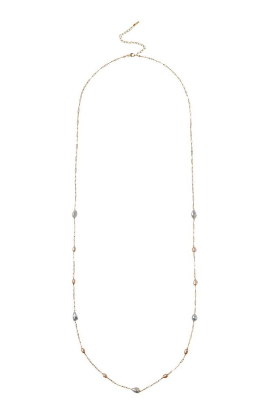 Jewelry CHAN LUU INC. | Chan Luu Beaded Neklace In Champagne Pearl Mix