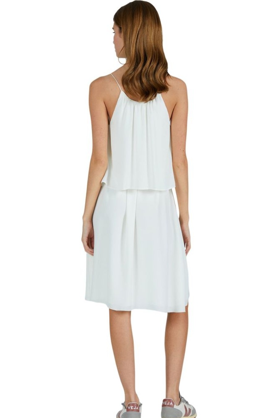 Dresses & Jumpsuits ATM AnthonyThomas Melillo | Atm Crepe Georgette Halter Dress In Chalk