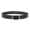 Accessories NILI LOTAN | Nili Lotan Nili'S Belt In Black With Antiquebrass