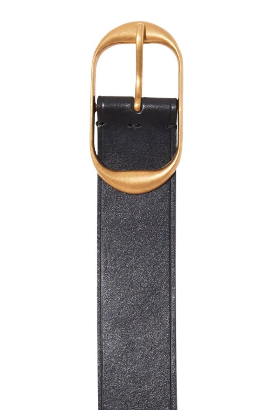 Accessories NILI LOTAN | Nili Lotan Nili'S Belt In Black With Antiquebrass