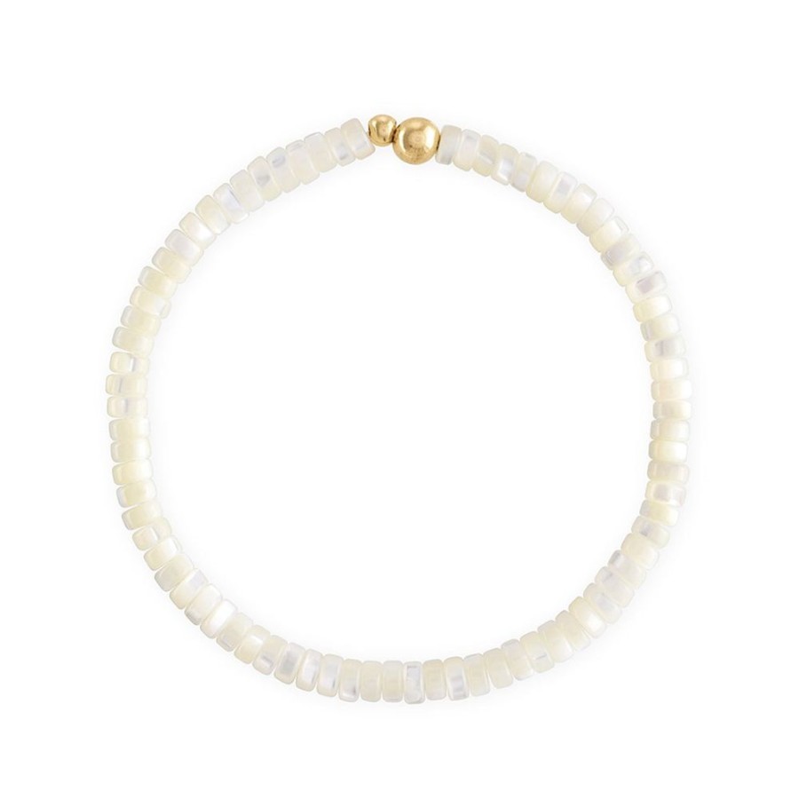 Jewelry ALEXA LEIGH FINE JEWELRY | Alexa Leigh Obsession Mother Of Pearl Bracelet Yellow Gold