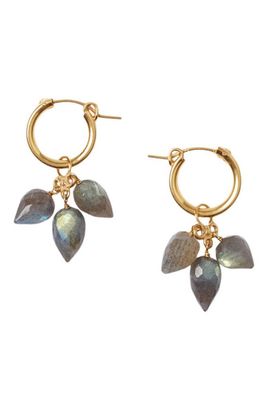 Jewelry CHAN LUU INC. | Chan Luu Delphine Hoop Earrings In Labradorite