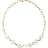 Jewelry CHAN LUU INC. | Chan Luu Pearl Luna Necklace In Yellow Gold Moonstone