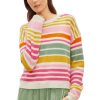 Sweaters VELVET | Velvet Anny Multi Color Striped Sweater In Multi