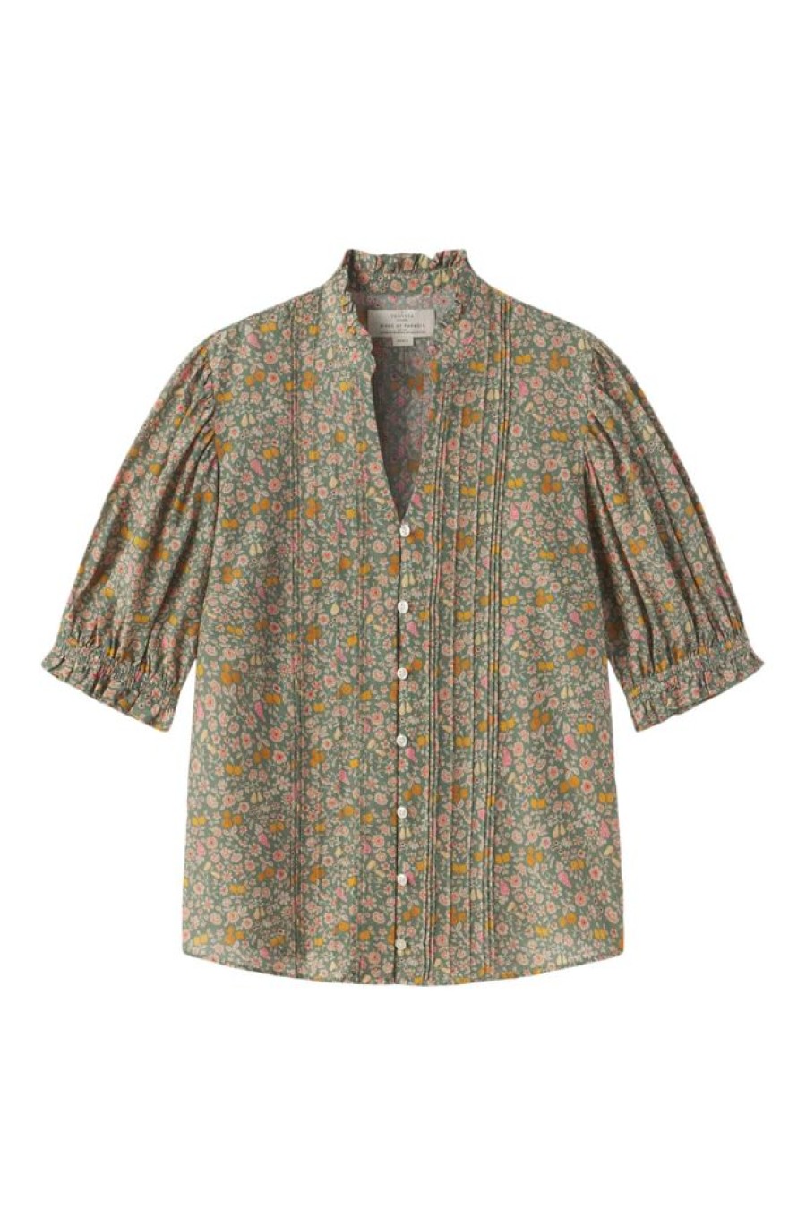 Tops Trovata | Trovata Birds Of Paradis Eliza Blouse In Petits Fruits