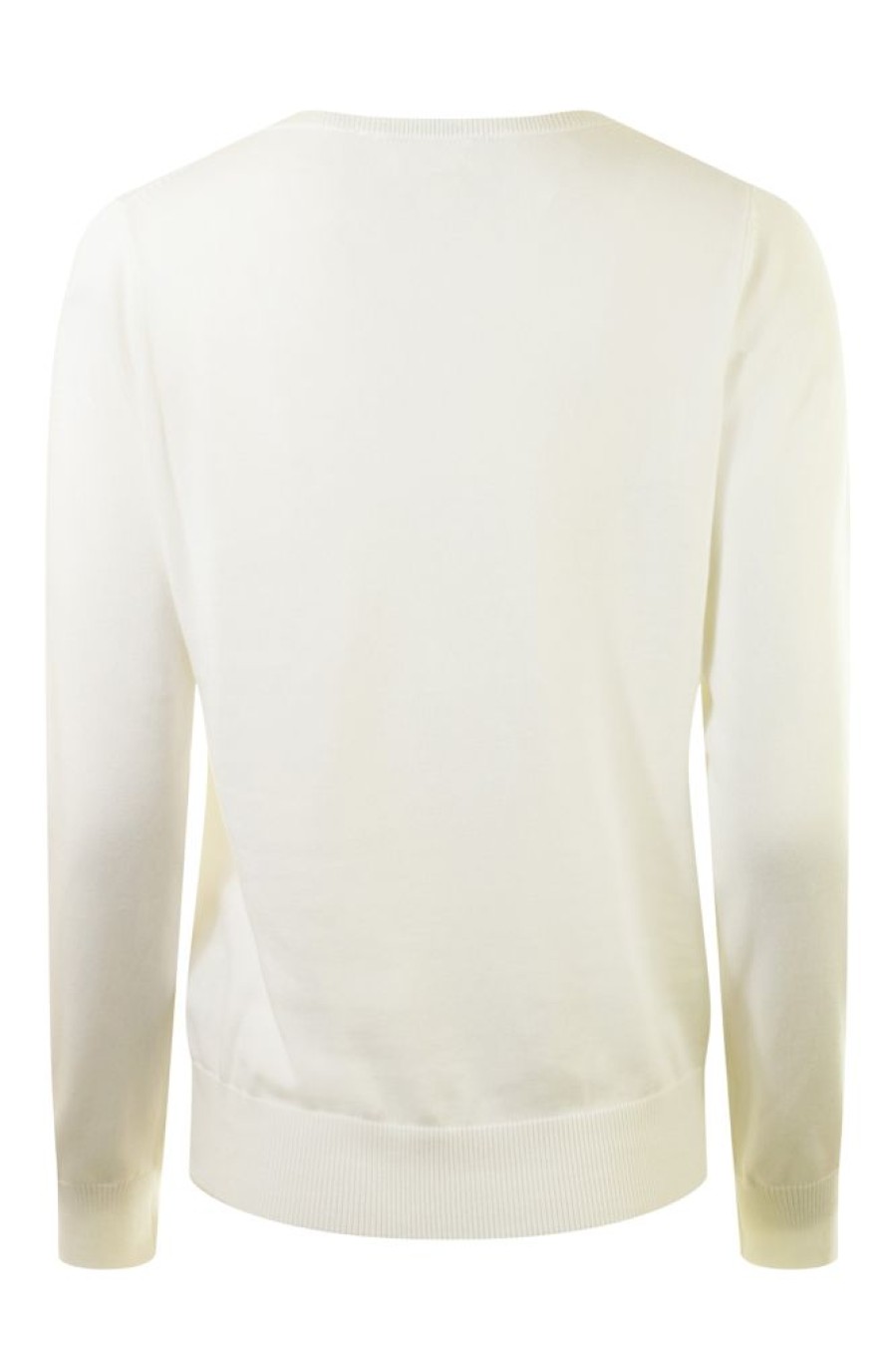 Sweaters REPEAT | Repeat Cashmere Fine Knit Vneck Cotton Pullover