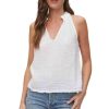 Tops MICHAEL STARS | Michael Stars Viola Split Neck Tank