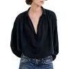 Tops NILI LOTAN | Nili Lotan Miles Blouse In Black