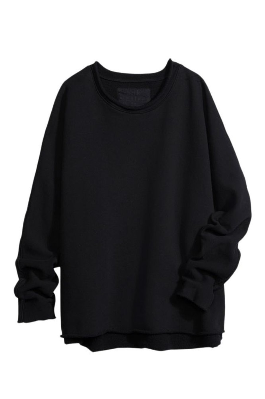 Tops Frank & Eileen | Frank & Eileen Anna Long Sleeve Fleece Capelet In Black