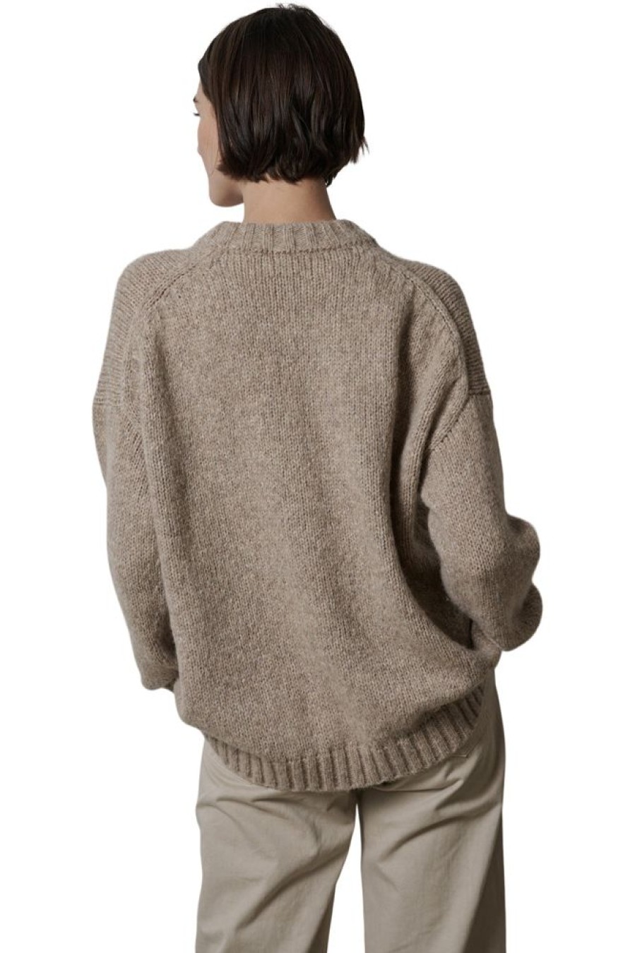 Sweaters VELVET | Velvet Cambria Alpaca Crewneck Sweater In Oatmeal