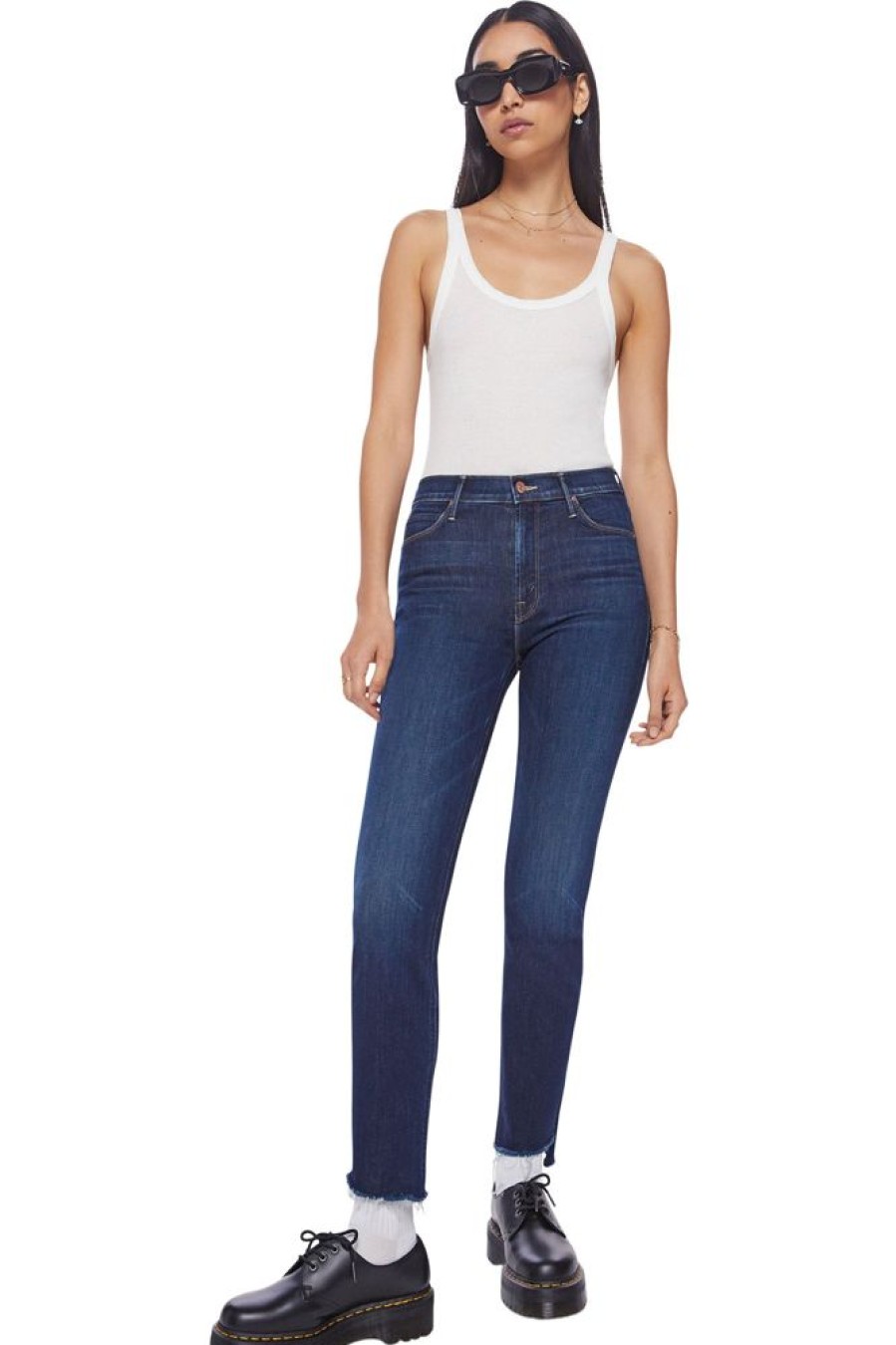 Denim Mother Denim | Mother Denim The Mid Rise Dazzler Jeans In Off Limits