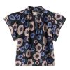 Tops Trovata Birds of Paradis | Trovata Brids Of Paradise Clover Blouse In Navy Poppies