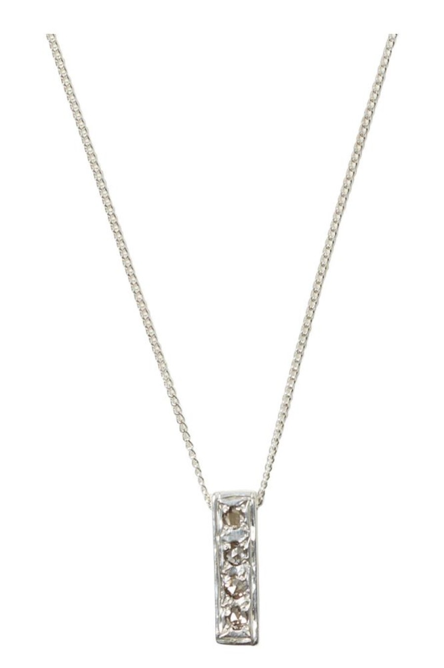 Jewelry CHAN LUU INC. | Chan Luu Bar Diamond Necklace In Silver