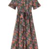 Dresses & Jumpsuits Trovata | Trovata Birds Of Paradis Martine Dress In Camellia Shrub