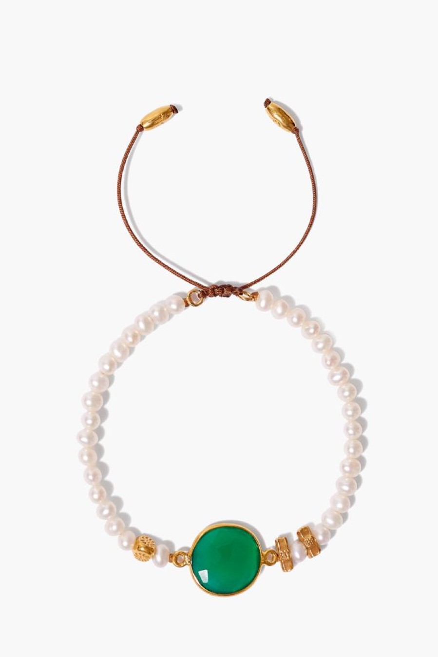 Jewelry CHAN LUU INC. | Chan Luu Pull-Tie Bracelet In White Pearl Mix