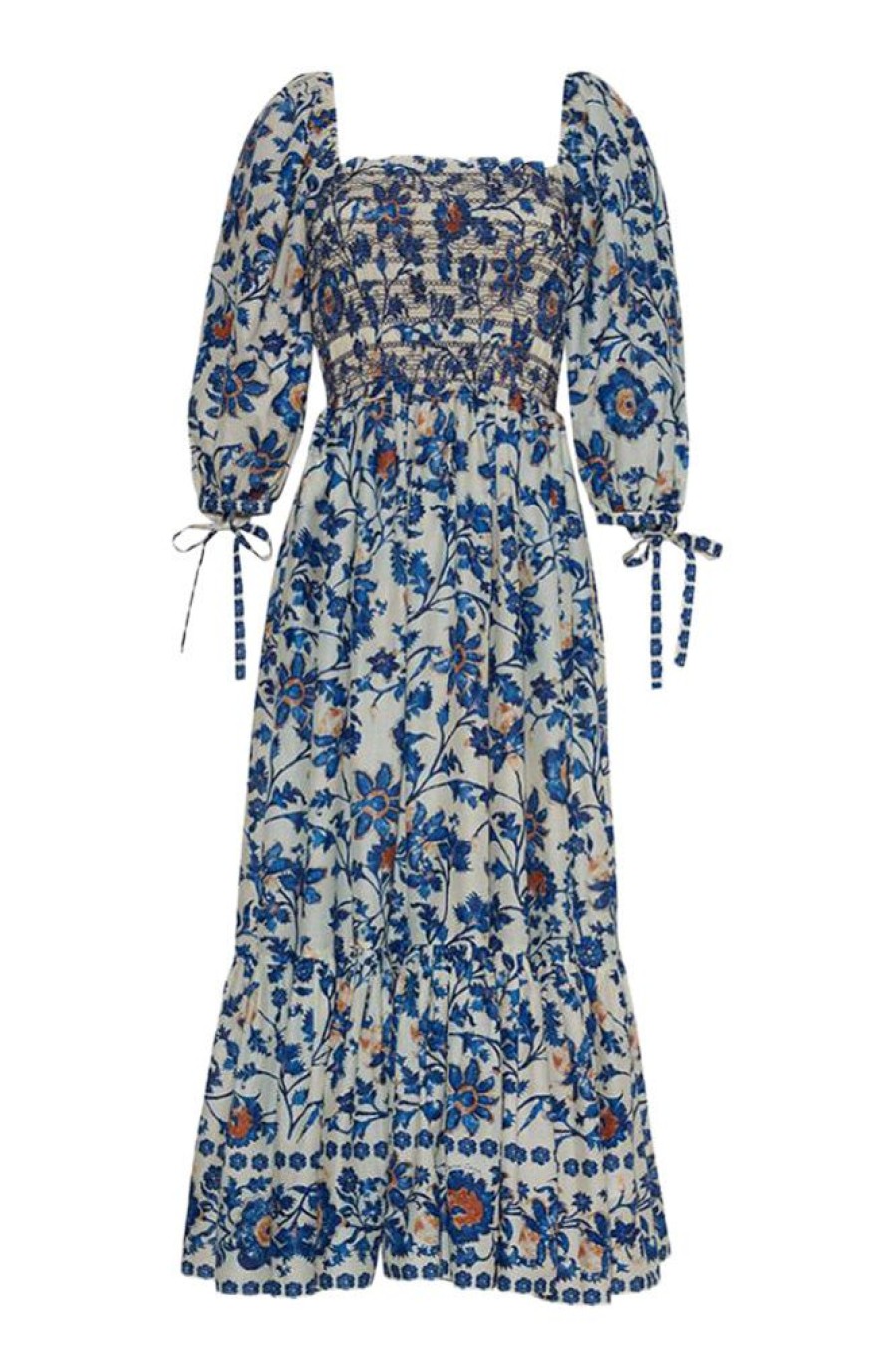 Dresses & Jumpsuits Cara Cara | Cara Cara Jazzy Dress In Azure Alexandria Floral