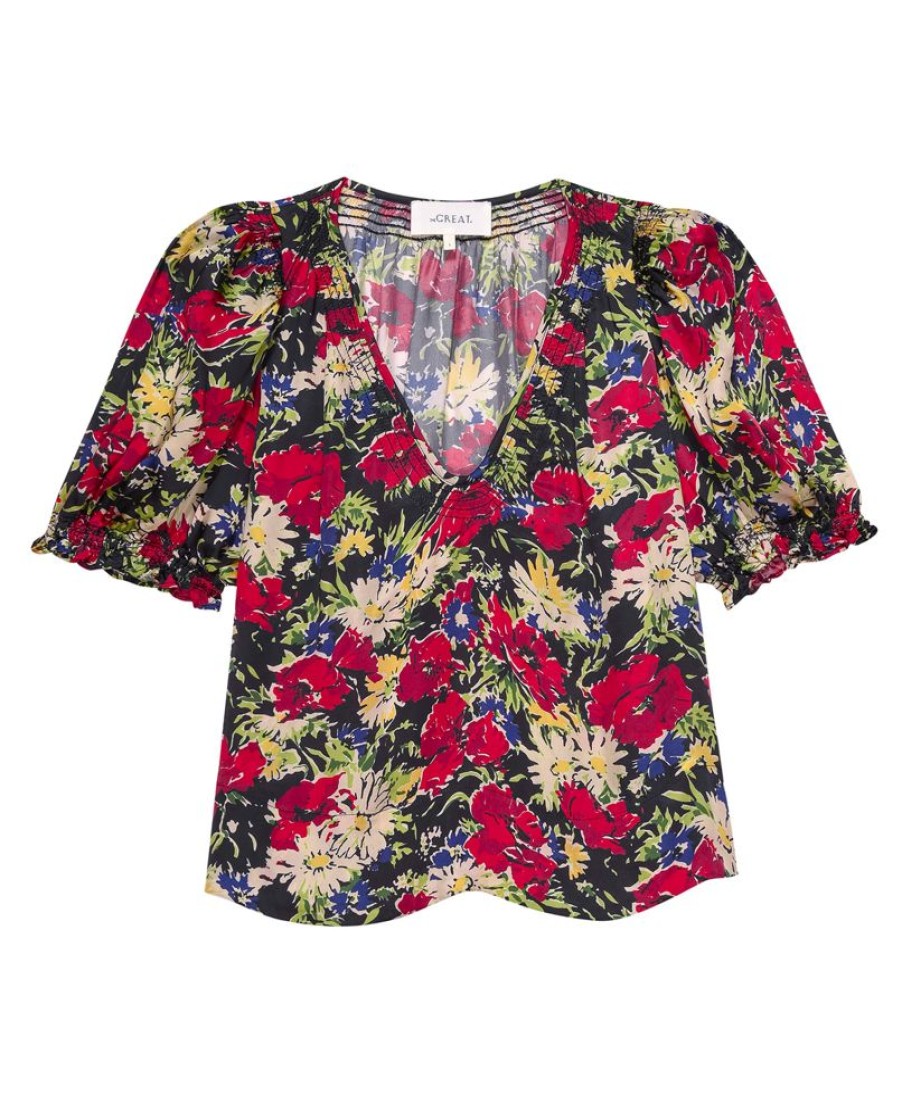 Tops The Great | The Great Ponder Top In Hidden Garden Floral