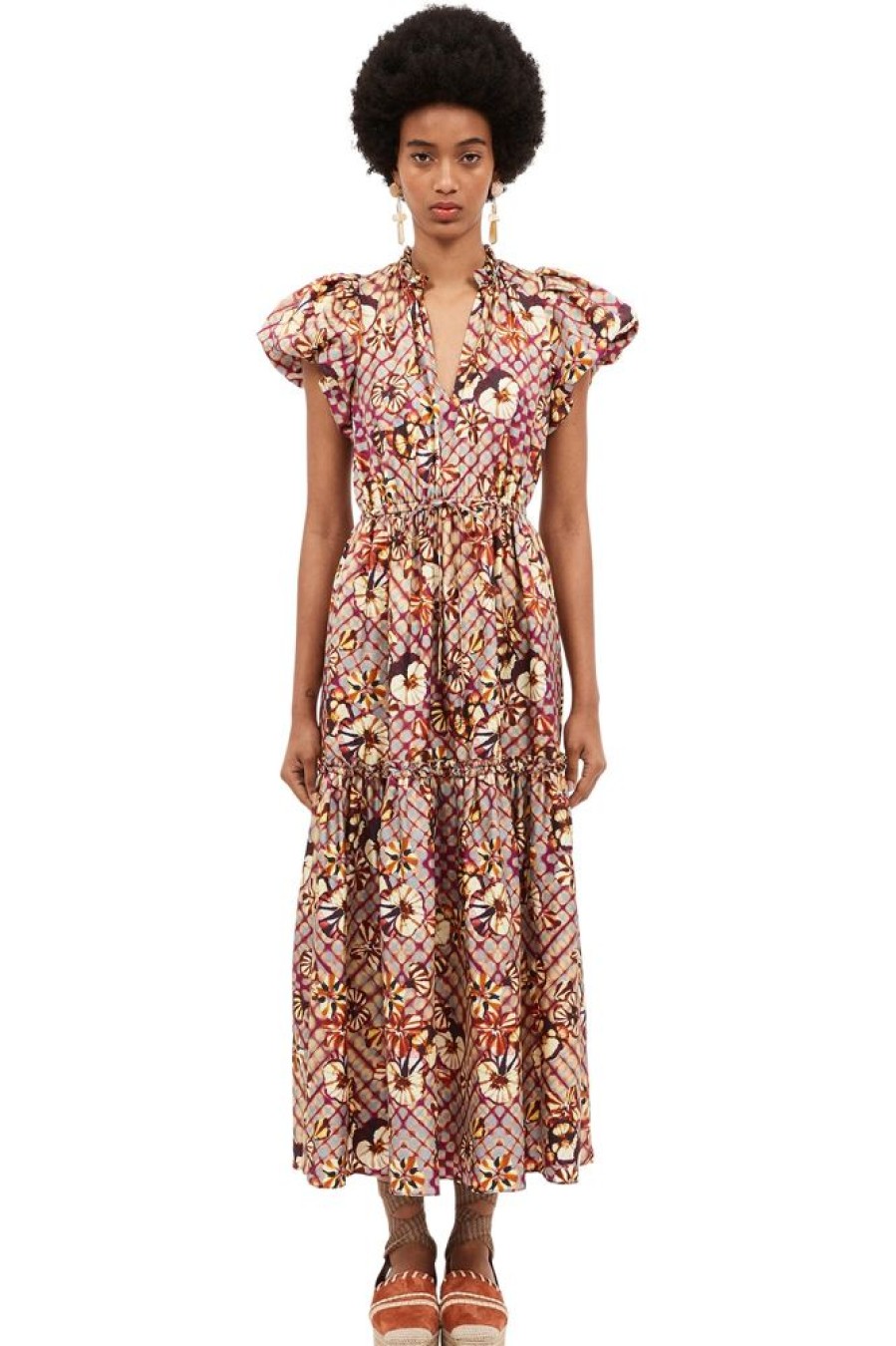 Dresses & Jumpsuits Ulla Johnson | Ulla Johnson Scarlett Dress In Pansy