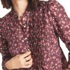 Tops Trovata | Trovata Birds Of Paradis Hadleigh Blouse In Plum Blossom