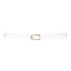 Accessories Frame Denim | Frame Denim Oval Buckle Belt In Bone