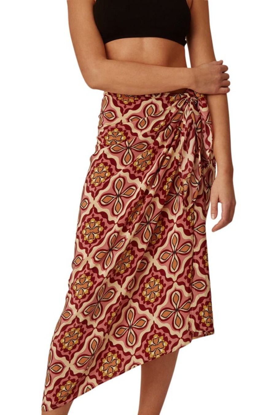 Accessories CHAN LUU INC. | Chan Luu Crux Sarong Pomegranate