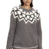 Sweaters VELVET | Velvet Alexa Baby Alpaca Fair Isle Sweater In Medium Heather Grey