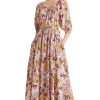 Dresses & Jumpsuits Apiece Apart | Apiece Apart Tilton Tiered Maxi Dress In Multi Wildflowers Cream