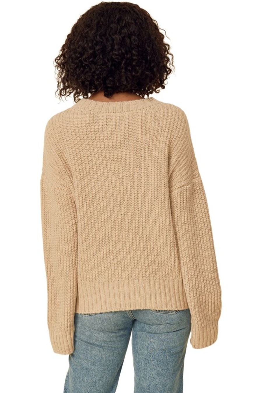 Sweaters One Grey Day | One Grey Day Seymour Oversided Pullover In Oatmeal