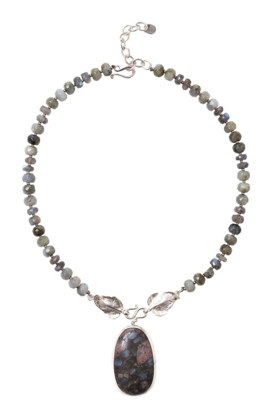 Jewelry CHAN LUU INC. | Chan Luu Sardinia Pendant Necklace In Silver Labradorite Mix