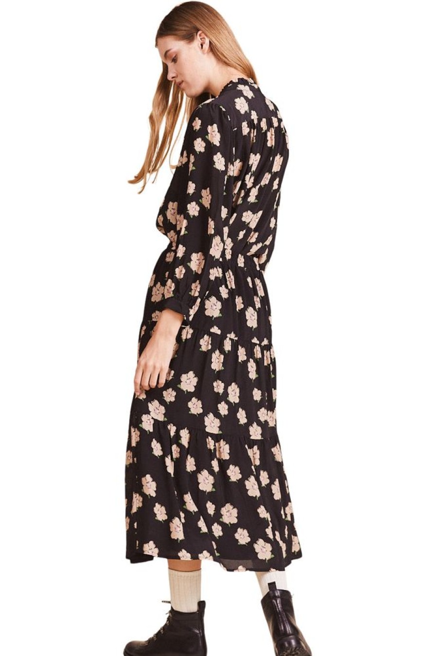 Dresses & Jumpsuits Trovata | Trovata Birds Of Paradis Ainsley "B" Dress In Gardenia Print