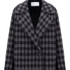 Blazers & Outerwear Harris Wharf London | Harris Wharf London Cropped Jacket Gingham In Grey/Black Grey & Black