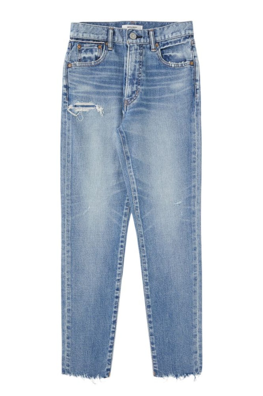 Denim Moussy Denim | Moussy Denim Hammond High Rise Skinny Jean In Light Blue