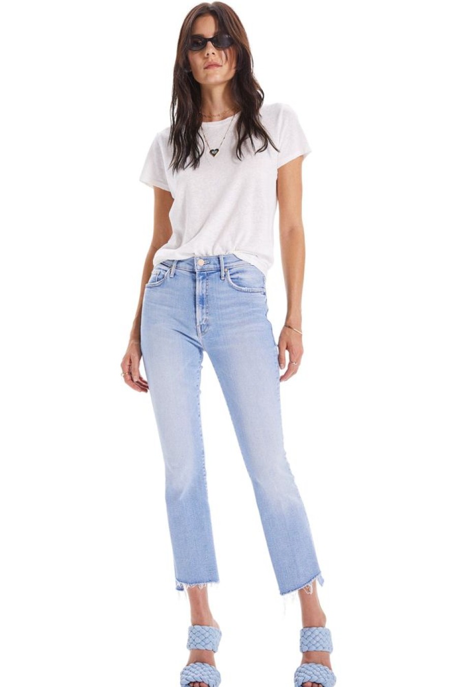 Denim Mother Denim | Mother The Insider Crop Step Fray Denim In Limited Edition