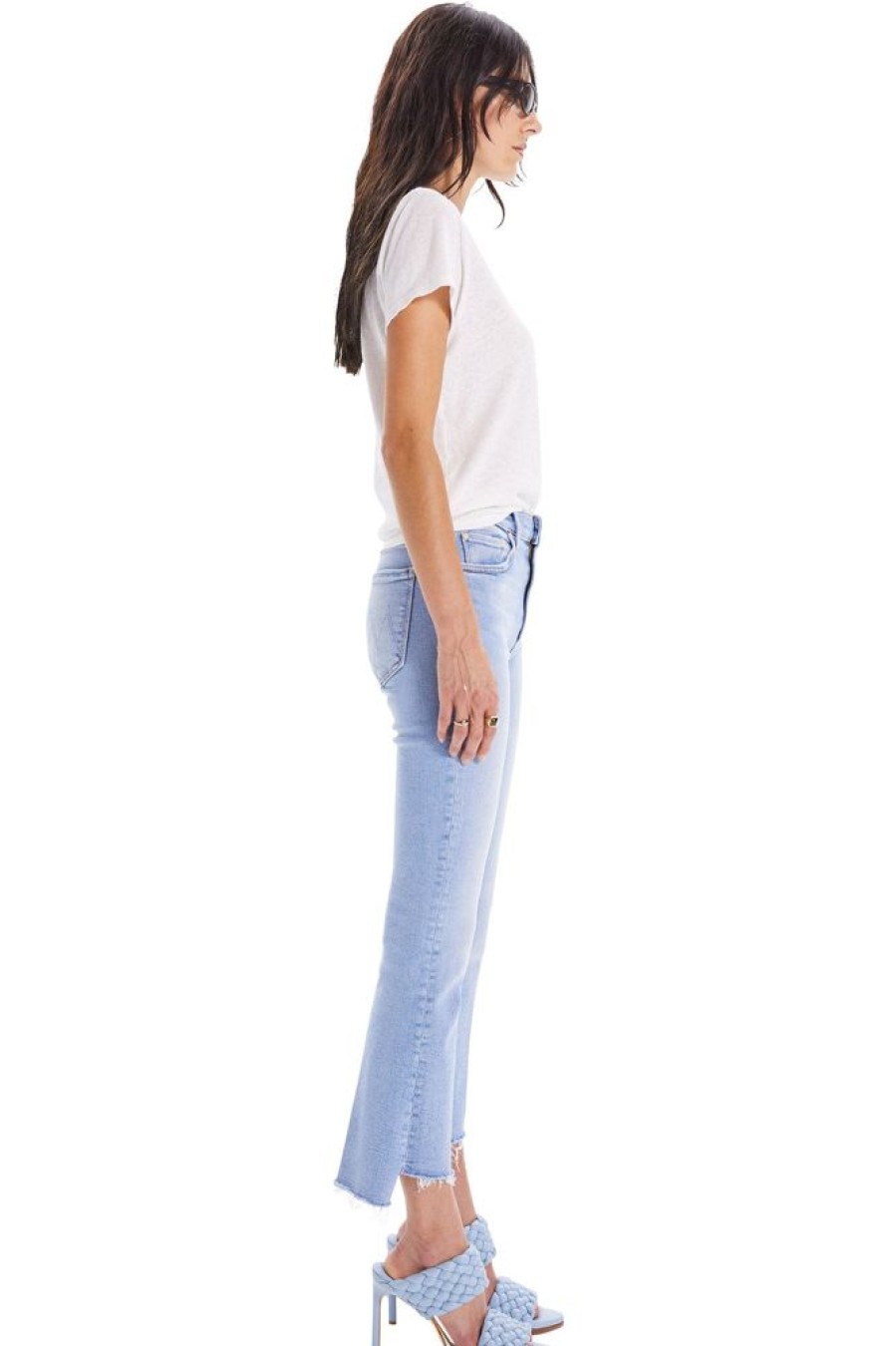 Denim Mother Denim | Mother The Insider Crop Step Fray Denim In Limited Edition