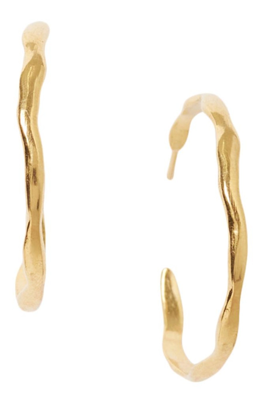 Jewelry CHAN LUU INC. | Chan Luu Wave Hoop Earrings In Yellow Gold