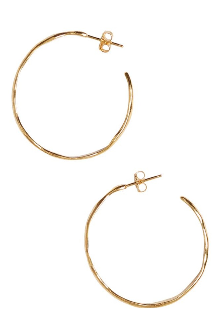 Jewelry CHAN LUU INC. | Chan Luu Wave Hoop Earrings In Yellow Gold