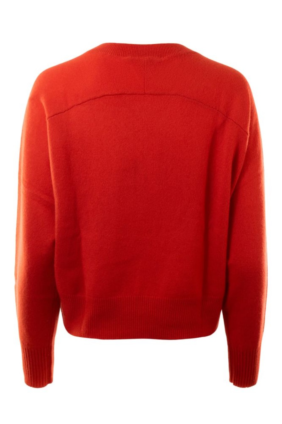 Sweaters AUTUMN CASHMERE | Autumn Cashmere V-Neck With Back Yoke In Flame