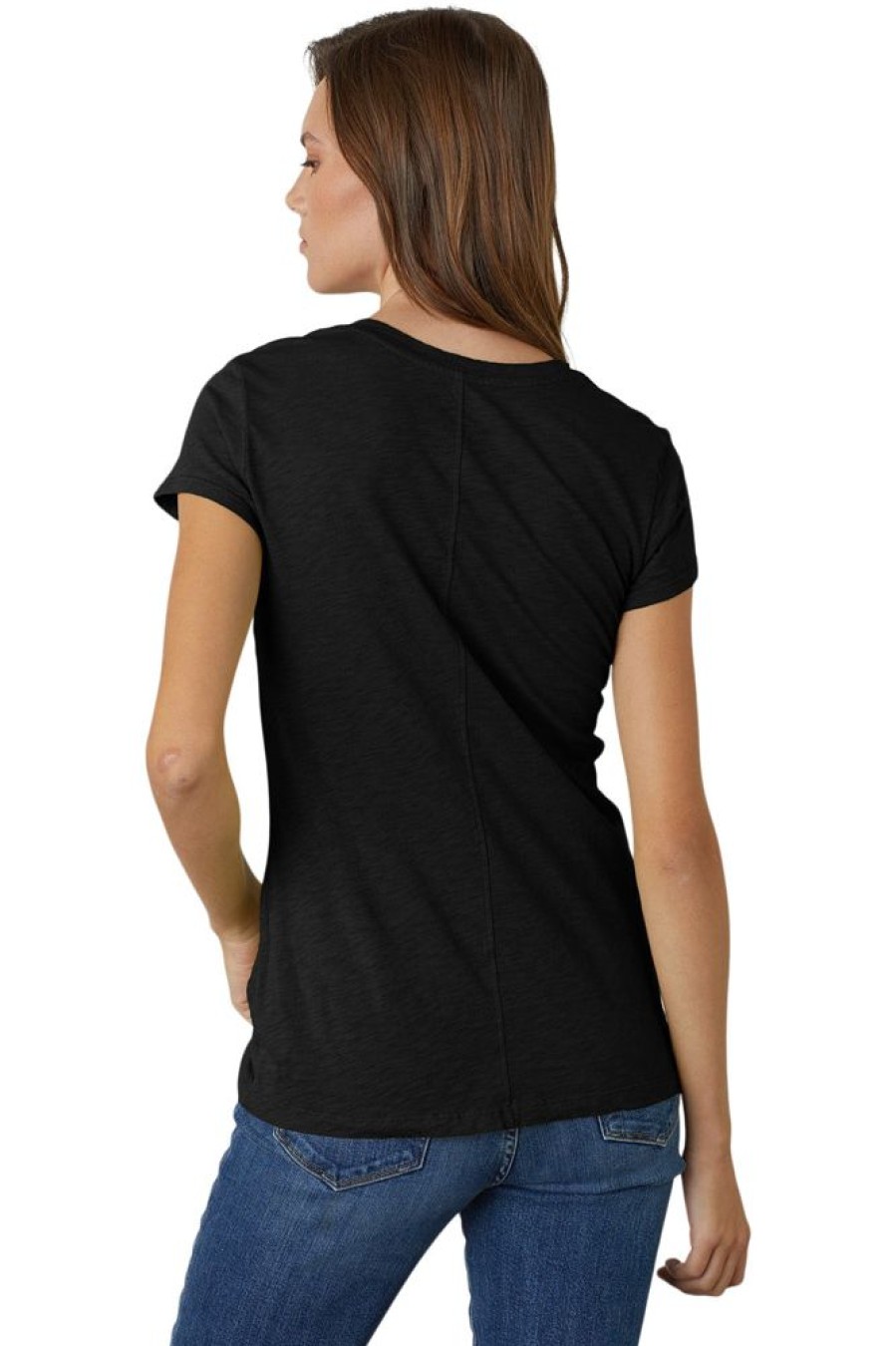 Tops VELVET | Velvet Odelia Cotton Scoop Neck Tee