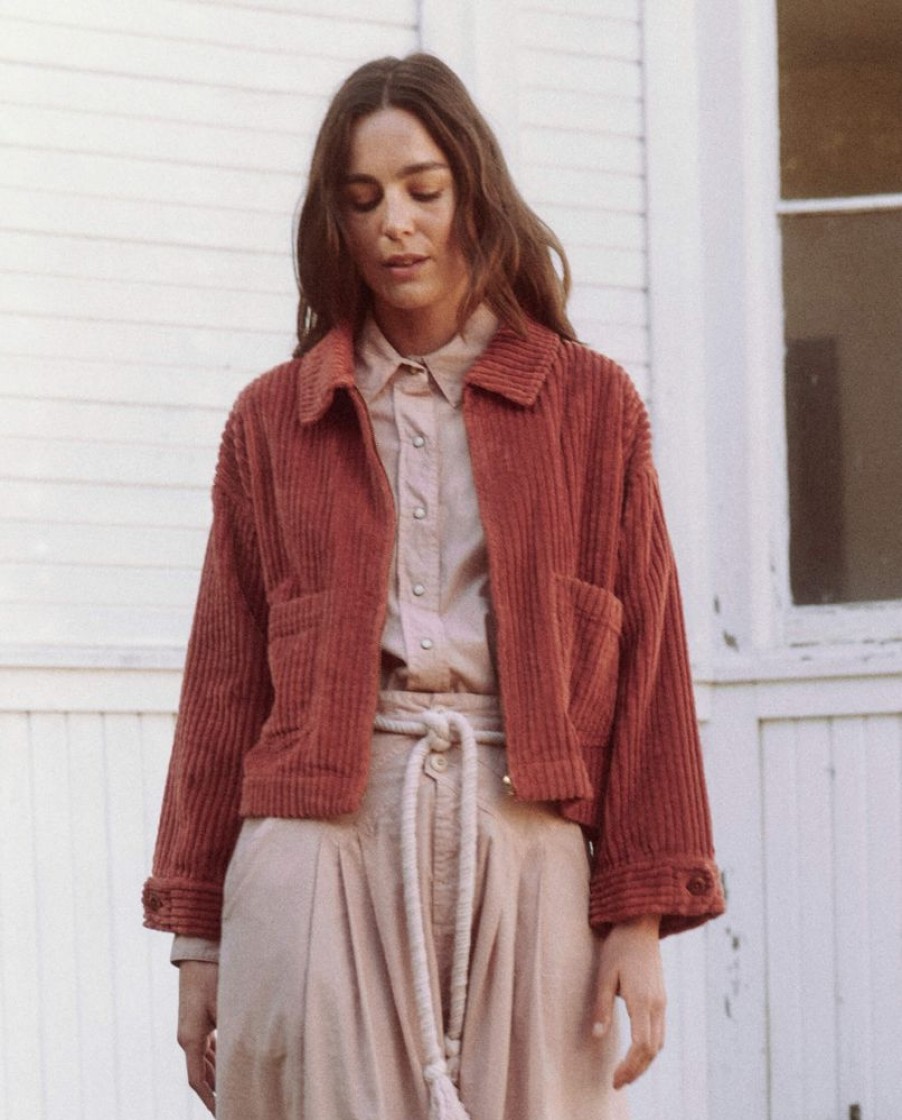 Blazers & Outerwear The Great | The Great Mechanic Jacket In Light Strawberry Jam