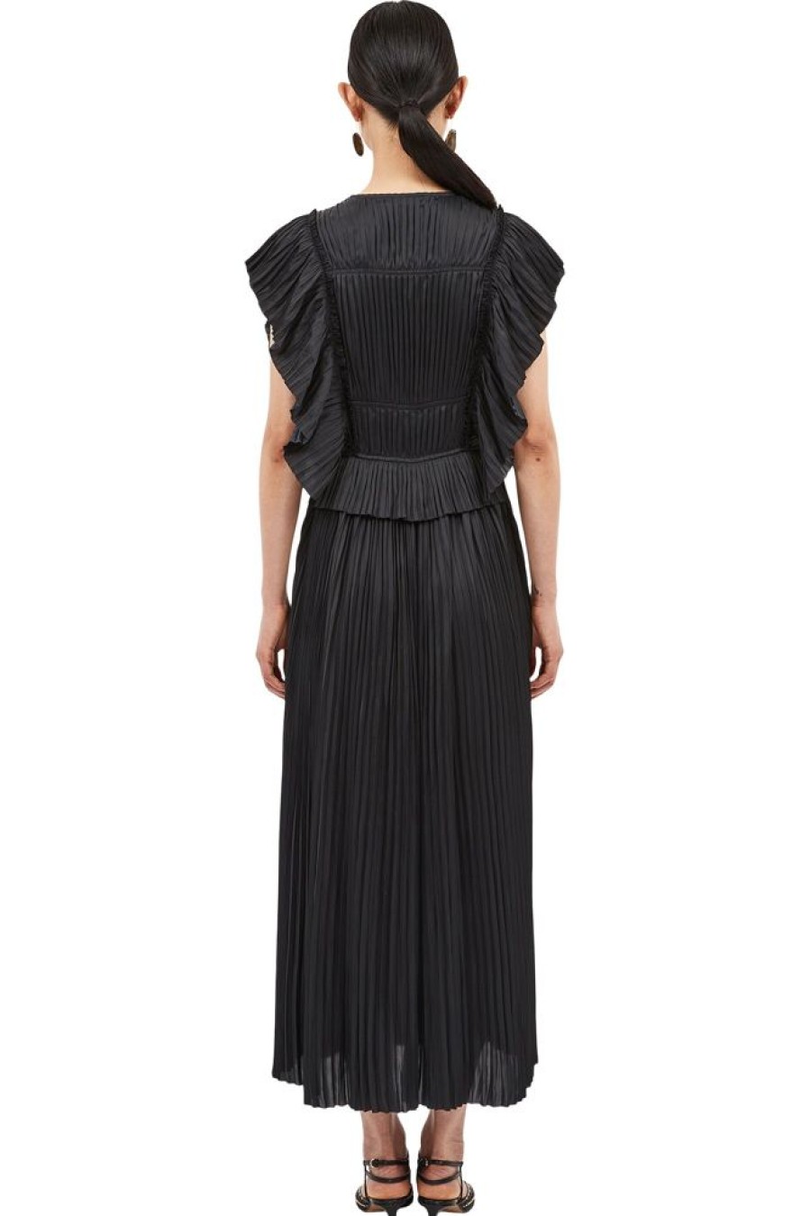 Dresses & Jumpsuits Ulla Johnson | Ulla Johnson Letty Dress In Noir