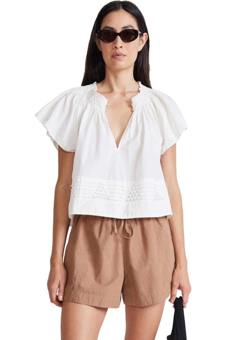 Tops Apiece Apart | Apiece Apart Deia Top In Cream