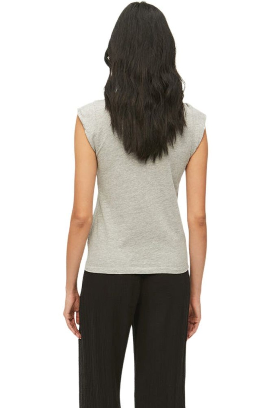 Tops MICHAEL STARS | Michael Stars Joey Power Shoulder Tee