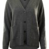 Sweaters REPEAT | Repeat Cashmere Button Up Cardigan In Medium Grey