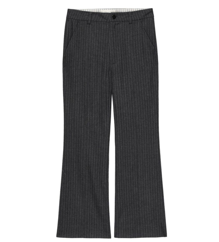 Pants, Shorts, & Skirts The Great | The Great Bell Trouser In Gray Pin Stripe