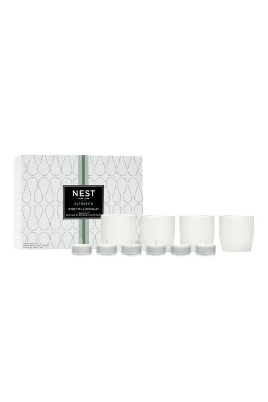 Home & Body Nest Fragrances | Nest Alfresco Tealight Set In White Tea & Rosemary