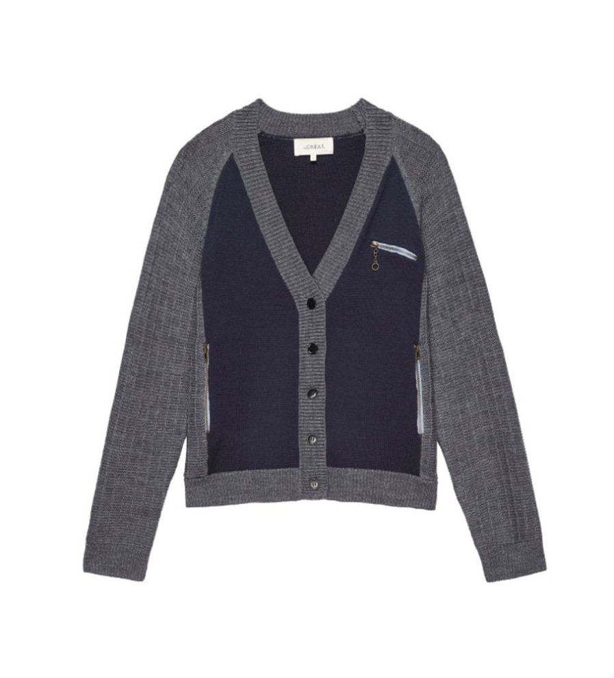 Sweaters The Great | The Great The Fellow Cardigan In Navy