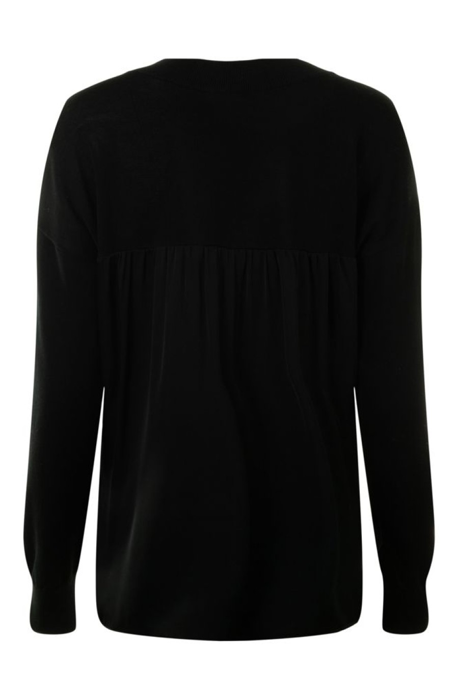 Sweaters REPEAT | Repeat Cashmere Mixed Media Sweater In Black