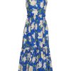 Dresses & Jumpsuits Cara Cara | Cara Cara Claire Dress In Blue Holland Tulips