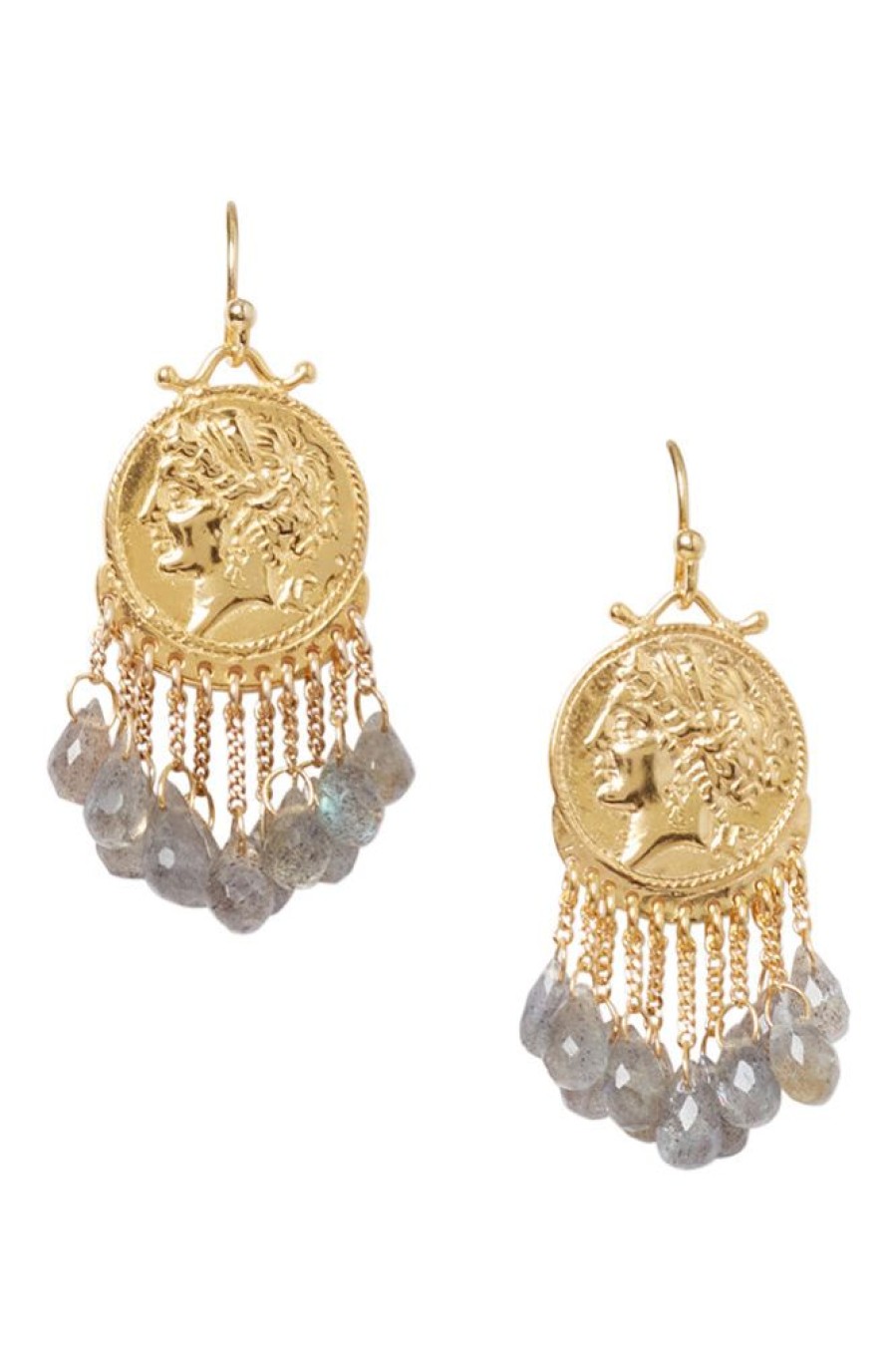 Jewelry CHAN LUU INC. | Chan Luu Medusa Earrings In Labradorite